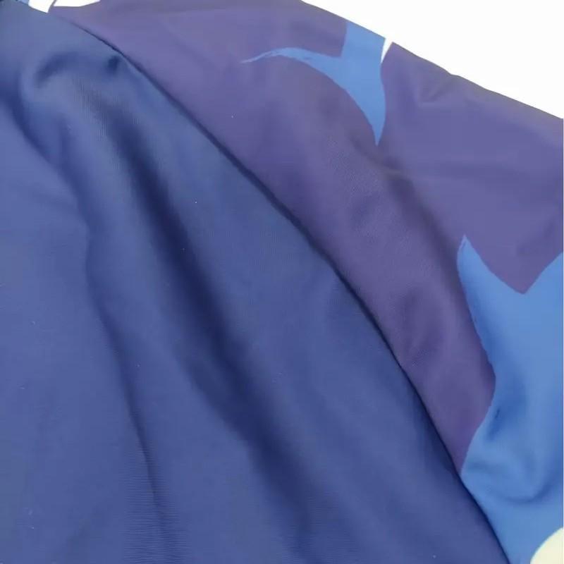 Mens Navy Blue Long Sleeve Rash Guard With Shark Print Surfing Swimming Beach Activities