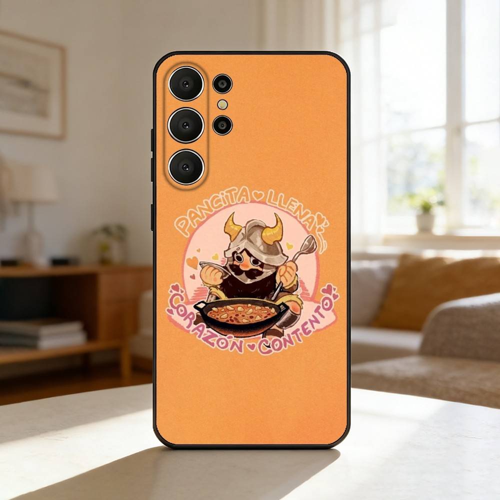 Senshi D-Delicious in D-Dungeon Phone Case For Samsung S26,S25,24,23,22,30,21,10,9,Ultra,Plus,Lite,Black Soft Case Samsung S24Plus