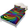 Three-Piece Mattress Set 3D Bedspread Digital Printing Pillowcase Mattress Protective Cover
