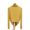 Autumn and Winter Long-sleeved Women's Solid Color Bottoming Shirt Slim Half Turtleneck
