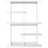 Wall Mounted Shelf Unit White 102 x 20 x 130 cm Engineered Wood