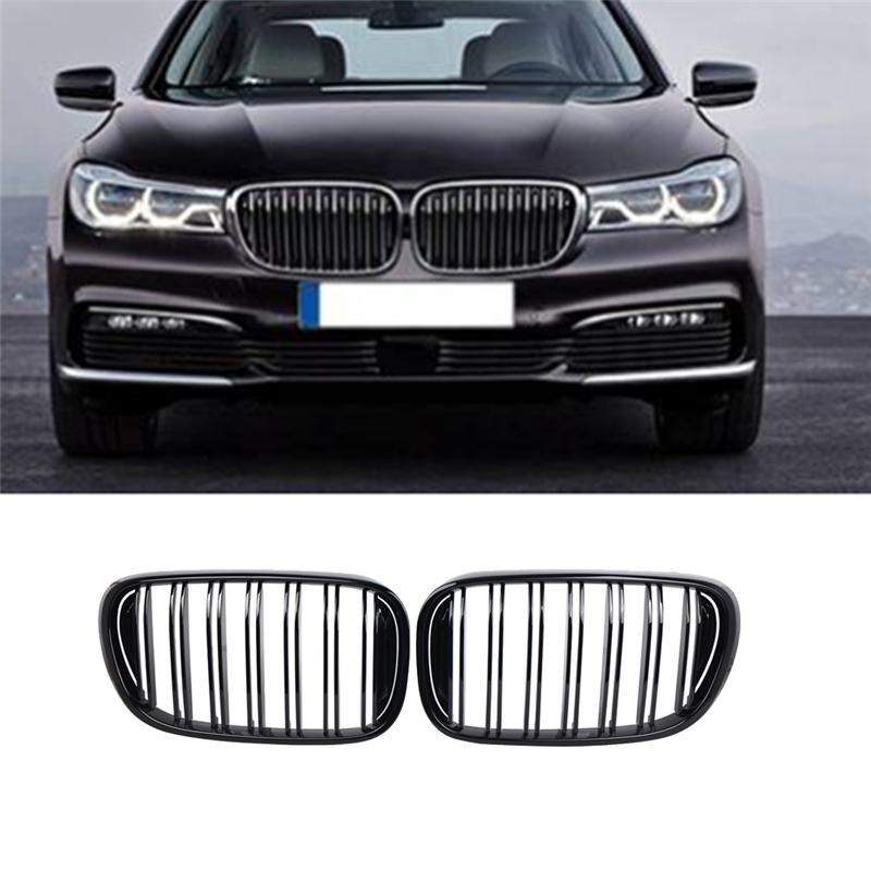Front Hood Grills Mesh Grille Kidney Grille Car Accessories For BMW 7 Series G12 G11 2016-2018