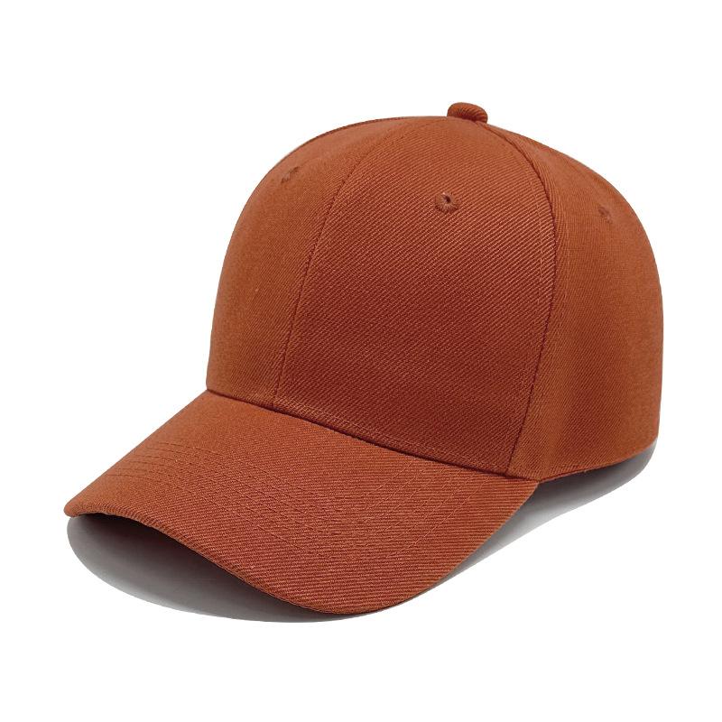 Six-piece Hair Green Solid Color Baseball Cap for Men and Women Baseball Caps Sun Protection