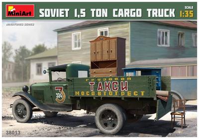 Miniart Soviet Ton Cargo Truck Furniture Parts Included Plastic Model MA38013 1/35 1.5
