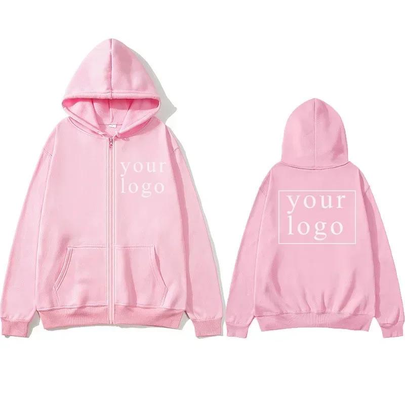 Men Women DIY07 Zipper cardigan hoodie Fashion Your Own Design Brand Logo/Picture Personalized Custom