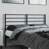 VidaXL Black Metal Headboard 150 Cm 352353