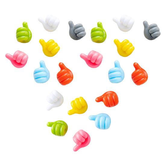 20/30/50Pcs Self Adhesive Cable Clips Key Holders Simple Installation Wide Application Thumbs-Up Hooks Wall Organizer