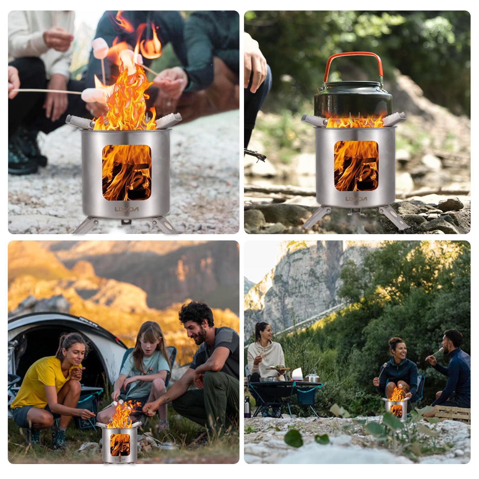 Дровяная печь из нержавеющей стали — фото 2