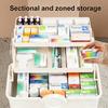 Household Medicine Storage Box with Safety Lock And Transparent Top Cover