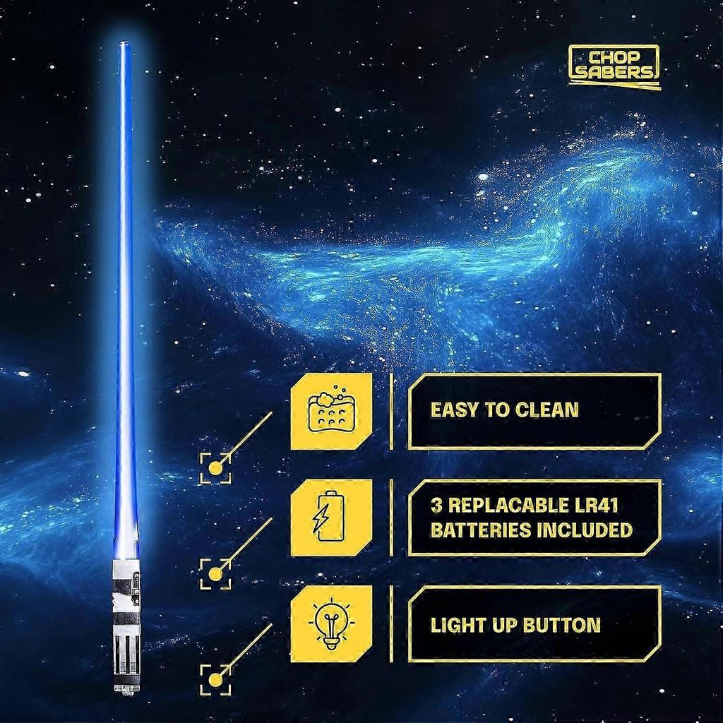 Lichtschwert-Essstäbchen Set mit 4 Paaren - LED Leuchtende Sushi-Essstäbchen mit 8 Farbmodi - Wiederverwendbares Sci-Fi-Design