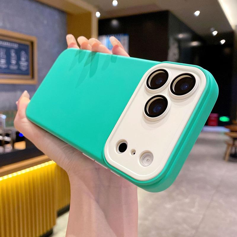 Camera Protection Color Collision Phone Case for IPhone 17 Pro Max 16 15 14 13 12 11 Silicone TPU Soft Back Cover