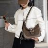 High-end Brand Designer Shoulder Bag Luxury Stylish Crossbody Bags Retro Trendy Bag Premium Frosted Suede Leather Underarm Bags