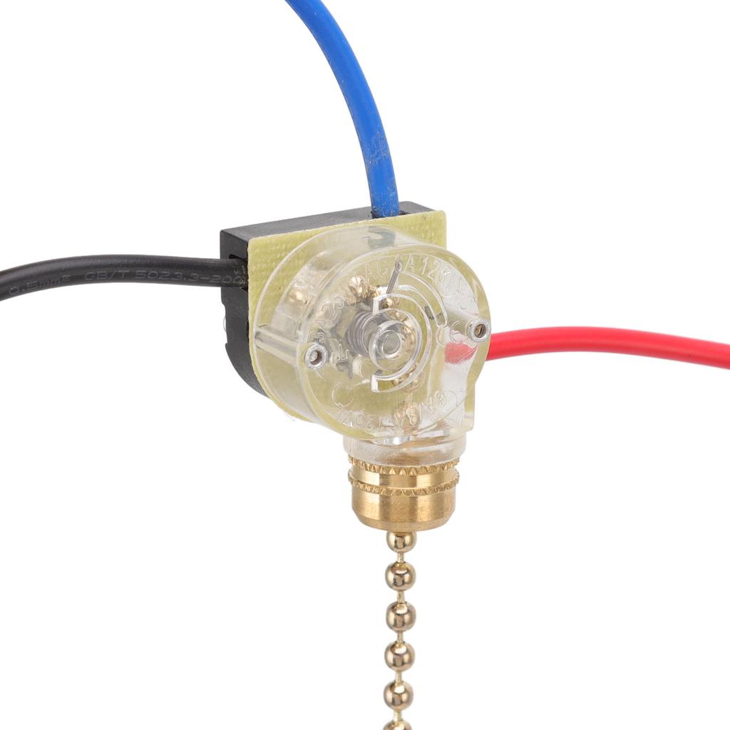 4Pcs Ceiling Fan Light Replacement Lamp Pull Chain 3 Wire Ceiling Fan Lamp 250V 125V