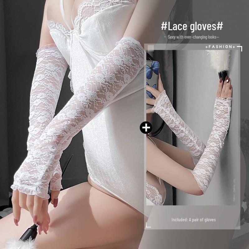 

Жіночі сексуальні мереживні перспективні рукавички Manyan - аксесуари для нижньої білизни One Size