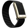 Suitable for Whoop 5.0 Mg Wristband Strap W  Leather Nylon Woven Elastic Whoop Sports Replacement Strap Gold Silver Metal