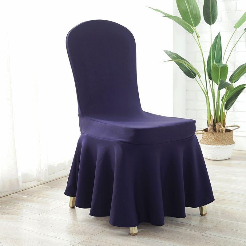 Sun Skirt Elastic Air Layer Chair Cover, Thickened Universal Chair Cover, Hotel Wedding Banquet Chair Cover