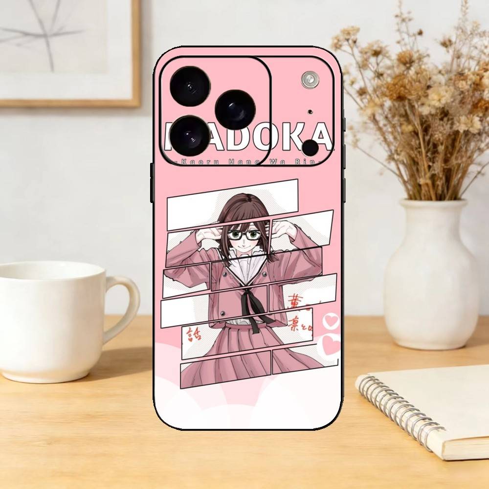 Y-Yuzuhara Madoka (1) Phone Case For iPhone 17,16,15,14,13,12,11 Plus,Pro,Max,Mini Silicone black Soft Cover