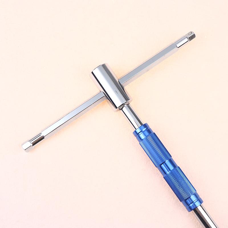 Multifunctional T-Handle Socket Wrench Set, Interchangeable Sockets And Lever Bar, Easy To Use Hand Tool For Repair Work