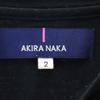AKIRANAKA Cut Tunic 2 Black T-shirt Women Used