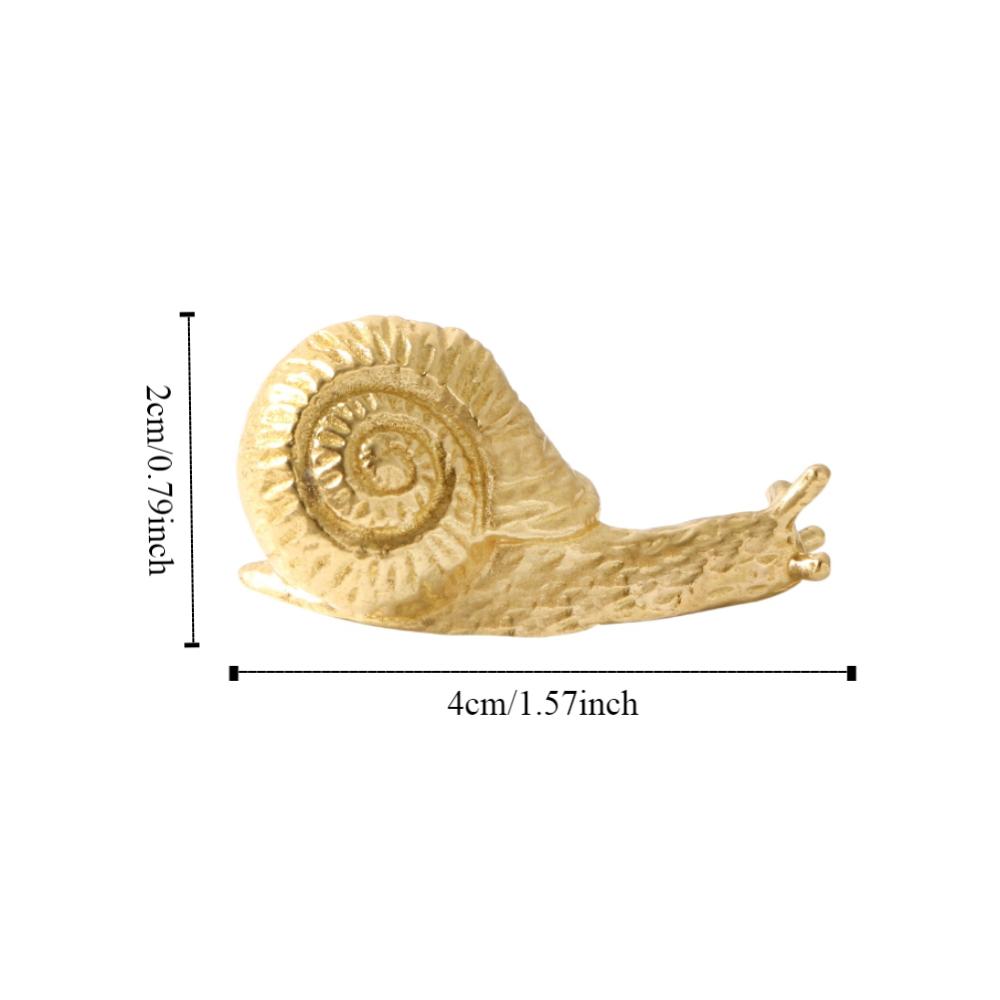 Luxury Cabinet Door Knobs Retro Wardrobe Drawer Pulls Trendy Snail Brass Handle Dresser