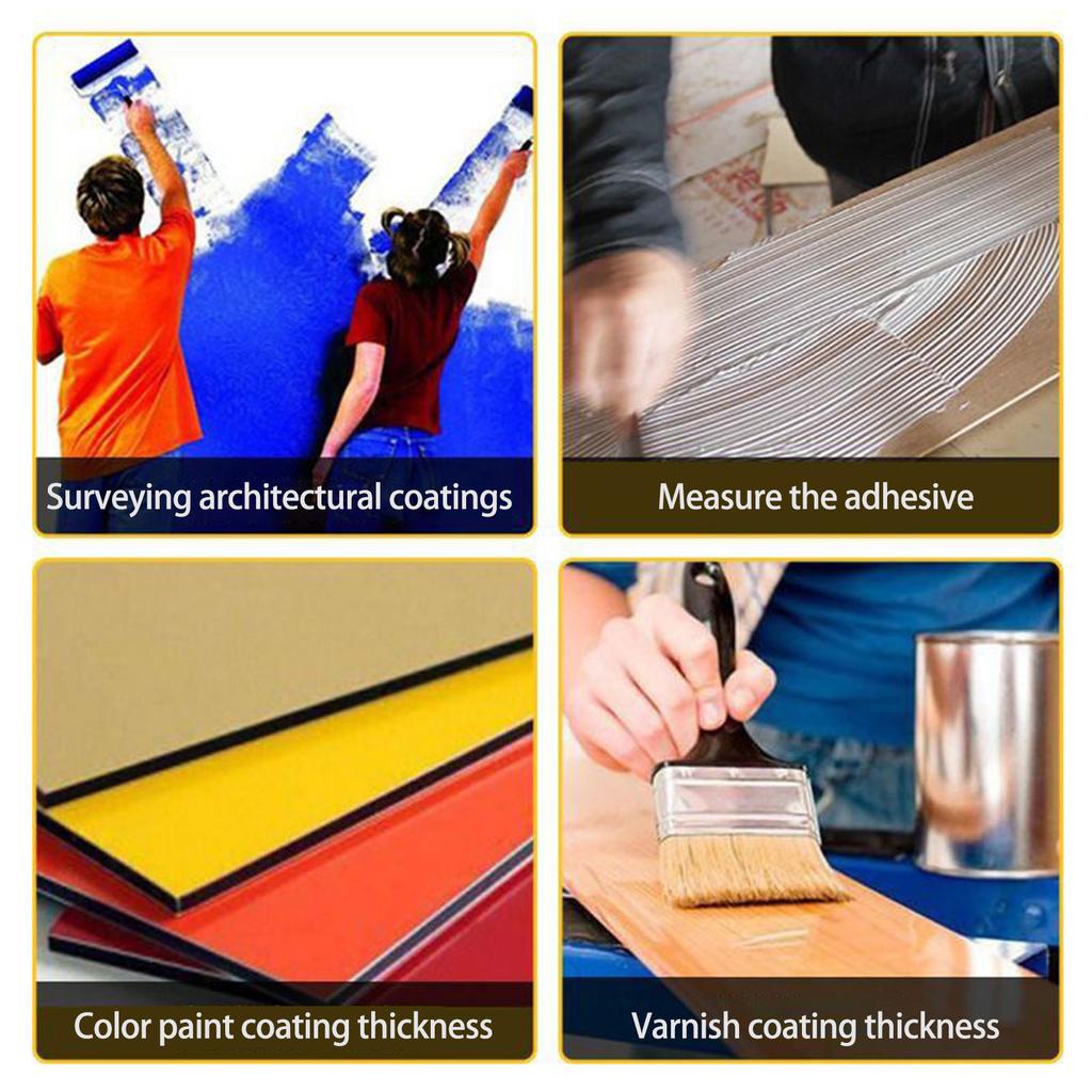 Paint Thickness Gauge 25-3000um Stainless Steel Hexagon Wet Film Comb for Paint and Coating Measurement Thickness Gauge