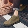 2026 Autumn Men Boots Street Trend Motorcycle Boots Winter Flat Lace-up Suede Ankle Boots Thickened Botas Hombre Piel