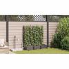 Garden Planter Set 3 Pcs Brown 120 X 40 X 126 Cm Plastic