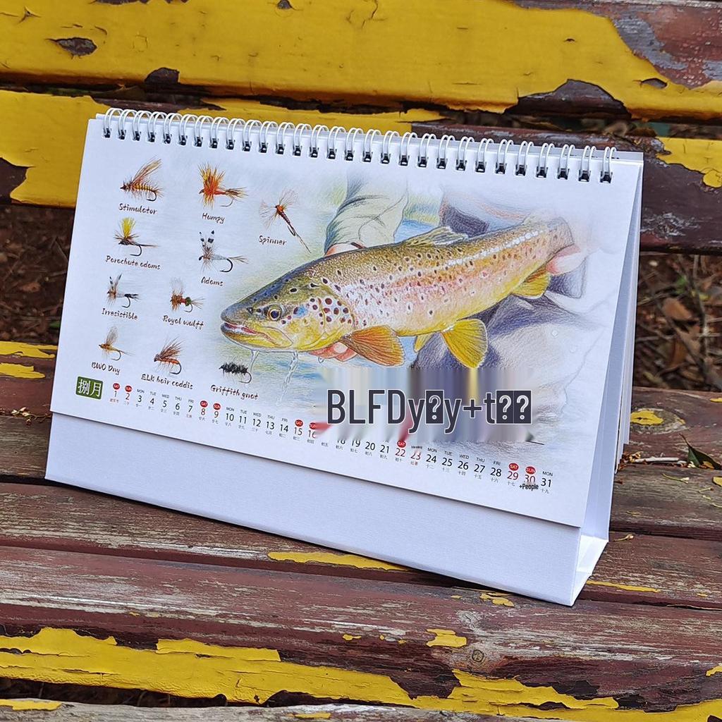 White Egret Fly Fishing Desk Calendar 2026-2027: Extended Collector's Edition with Ultra-Long Battery Life