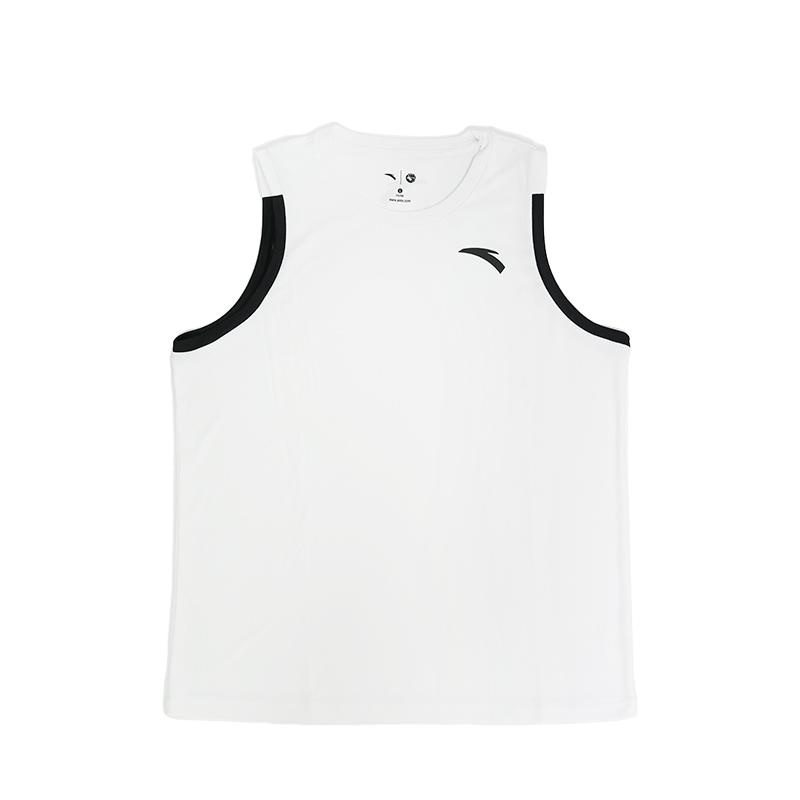 Anta Basketball Series Campus Round Neck Simple Comfortable Breathable Sports Versatile Basketball Game Suit Men suits Pure-White 152621203-1