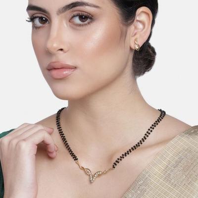 Necklace Set 24K Gold Plated Valley Mangalsutra