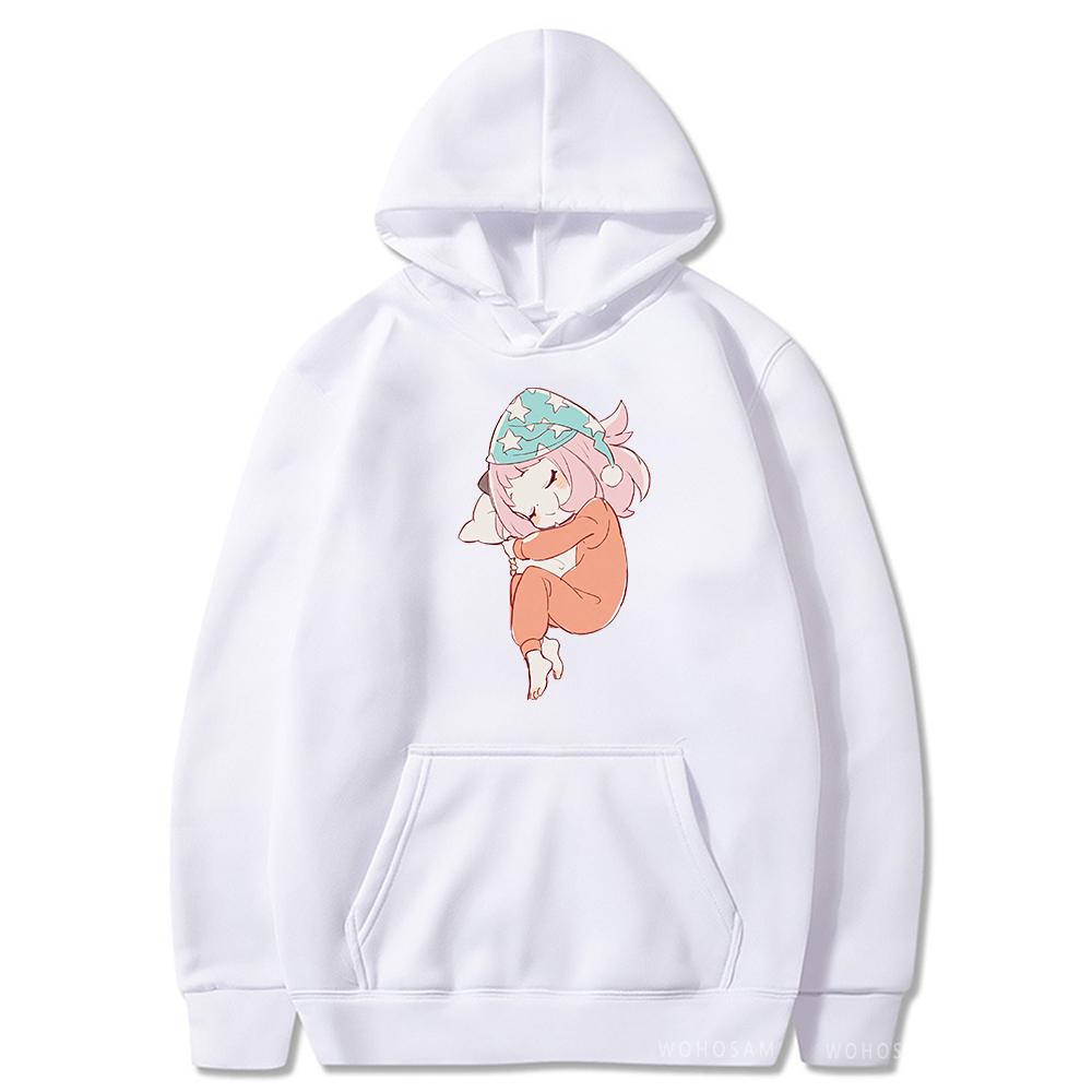 Hot Anime Spy X Family Anya Forger Hoodies Kawaii Printed Women Men Hip Hop Y2k Streetwear Winter Comfortable Warm Sweatshirts