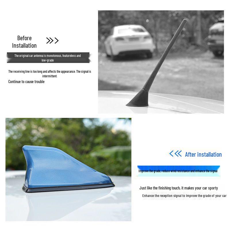Second-Gen Shark Fin Car Antenna: Signal, Tail Wing & Decorative Upgrade Without Drilling