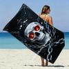 Totenkopf König Gothic Strandtuch Gemustert Sonnenschutz Und Winddicht Geeignet Für Schwimmbad Camping Reise Decke
