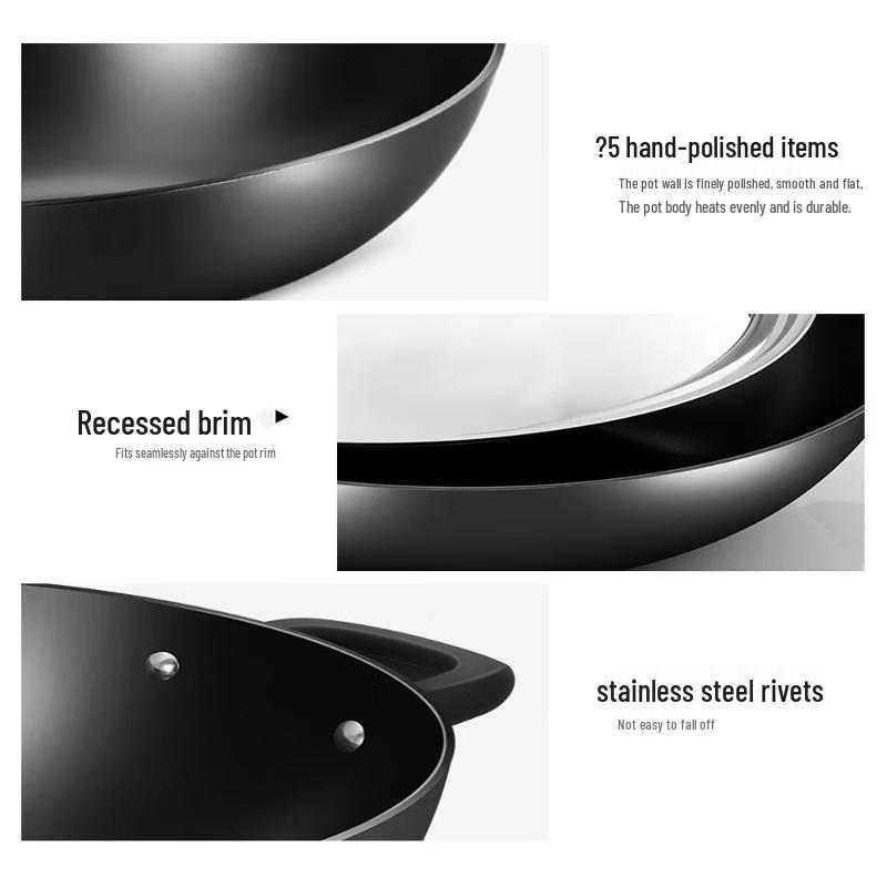 Cooker King Cast Iron Wok 40cm