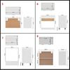 8 Piece Kitchen Set Lyon White Particleboard