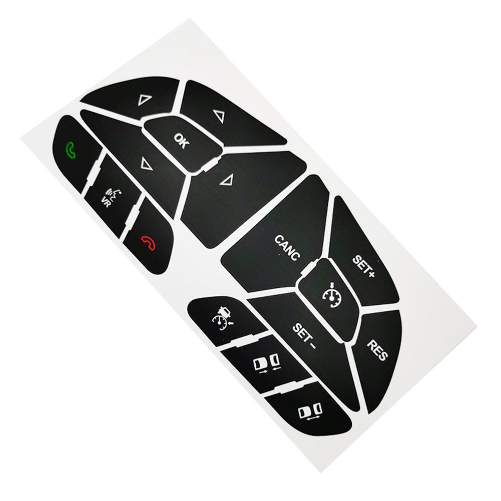 Car Interior Enhancement Steering Wheel Button Repair Button Repair Decal Perfect Fit Practical Use Reduced Light Penetration