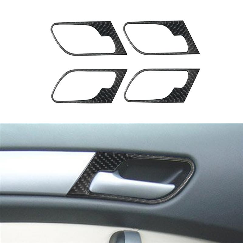 Carbon Fiber Car Center Console Air Conditioning CD Gear Control Panel Trim Cover Sticker For BMW X5 2000-2006 Car Accessories