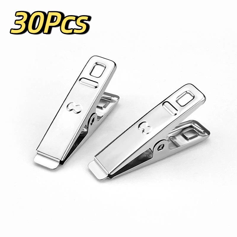 Stainless Steel Windproof Clothespins Multiuse Metal Laundry Clips Strong Clamp