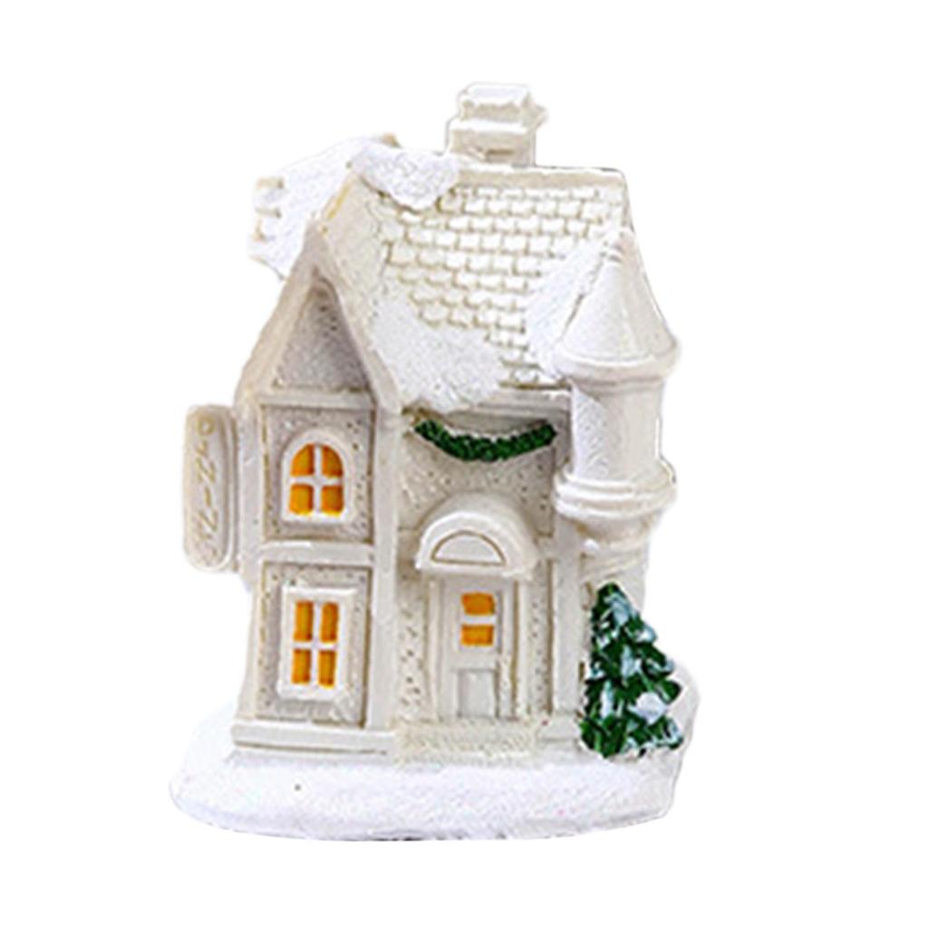 Christmas Glowing House Christmas Ornaments for Office New Year Balcony