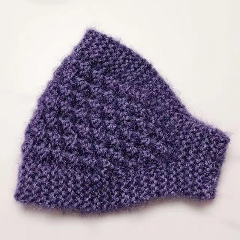 Autumn Winter Warm Knit Headband  Solid Color Elastic Hairbands For Women Girls Windproof Scrunchies Neckerchief Headwear