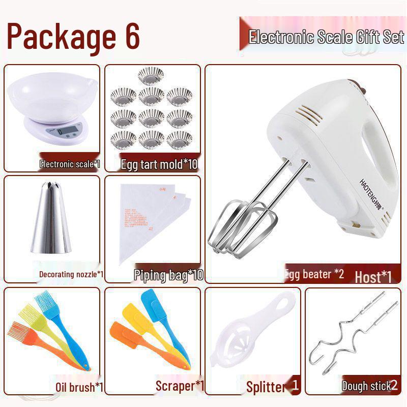 Electric Mini Handheld Egg Beater and Cream Frother for Baking
