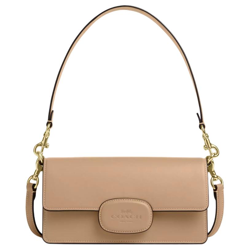 

Coach Eliza 23 Snap Closure Detachable Handle Refined Calfskin Handheld Crossbody Shoulder Bag Medium Women bags Brown CT851-IMTN2 Basic Set (Bag+Dust Bag)