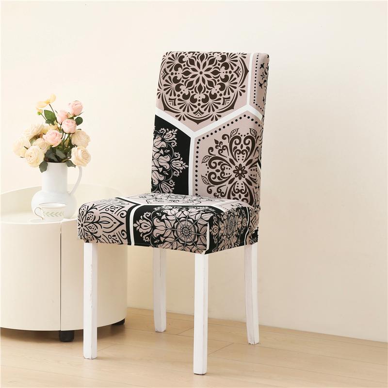 

4pc/6pcs Stretch Chair Cover for Dining Room Elastic Chair Slipcover Universal Fit Chair Protector in Soft Fabric 1pc