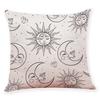 Home Decor Cushion Cover Sun Moon Pattern Throw Pillowcase Pillow Covers For Car