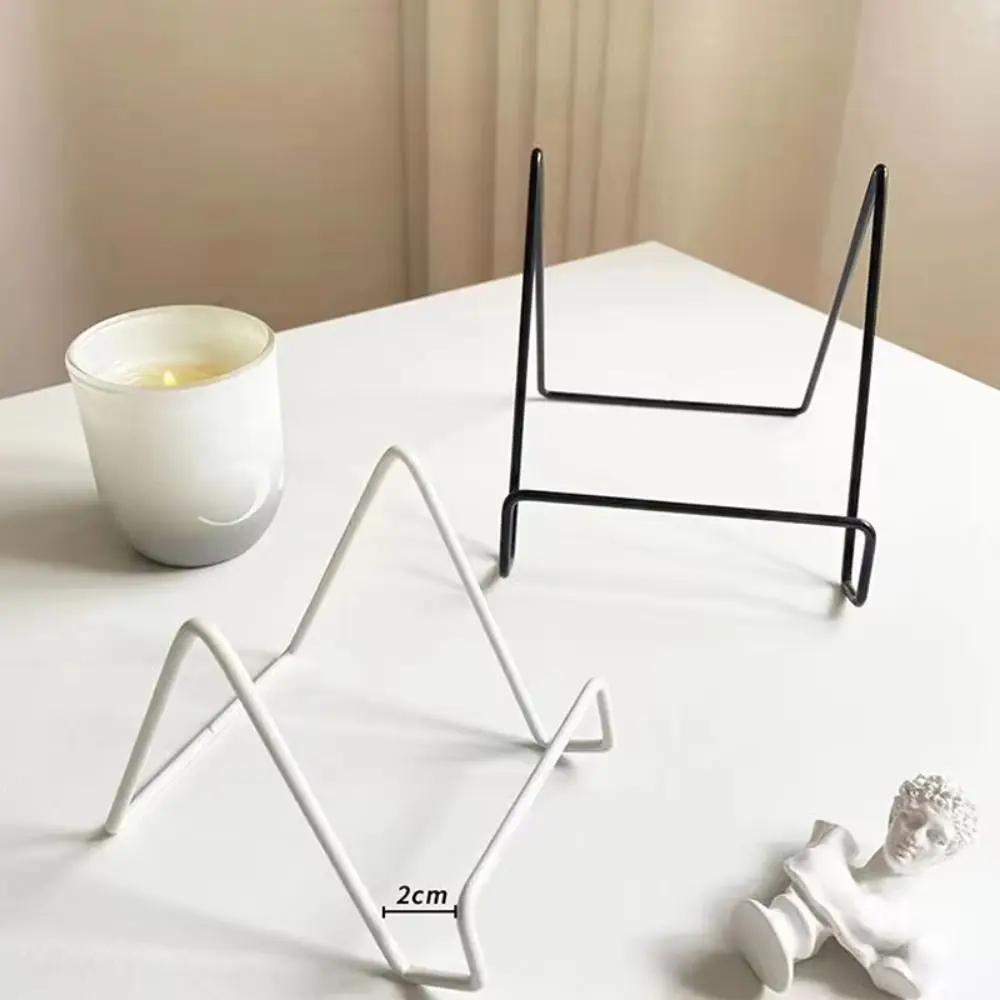 New Iron Art Magazine Display Stand Decorative Multipurpose Book Stand Stable Pedestal Storage Holder Plate Bowl Picture Frame