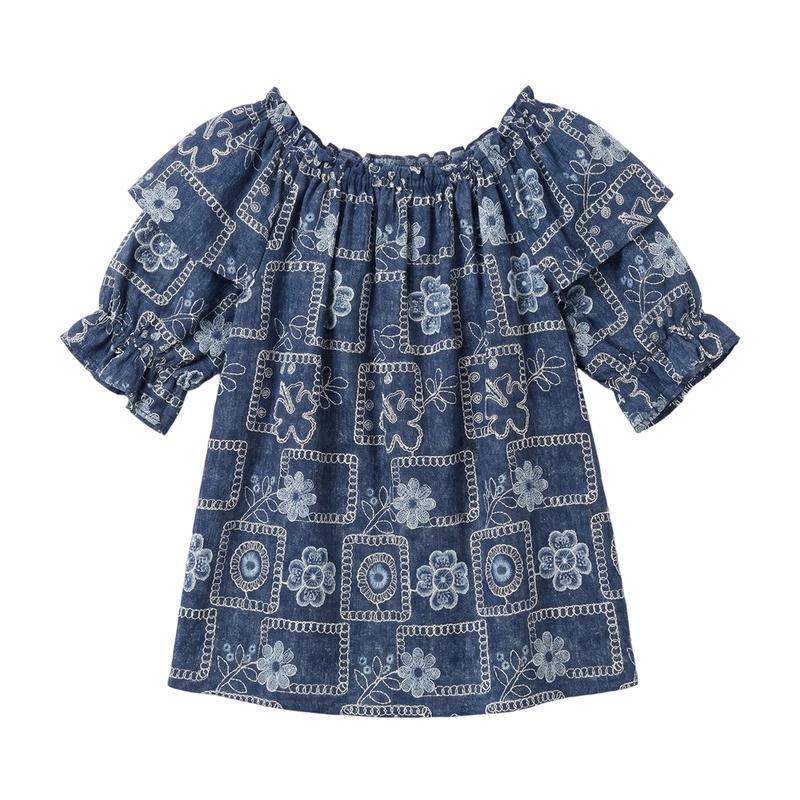 La Chapelle Women s French Retro Puff Sleeve T-Shirt L