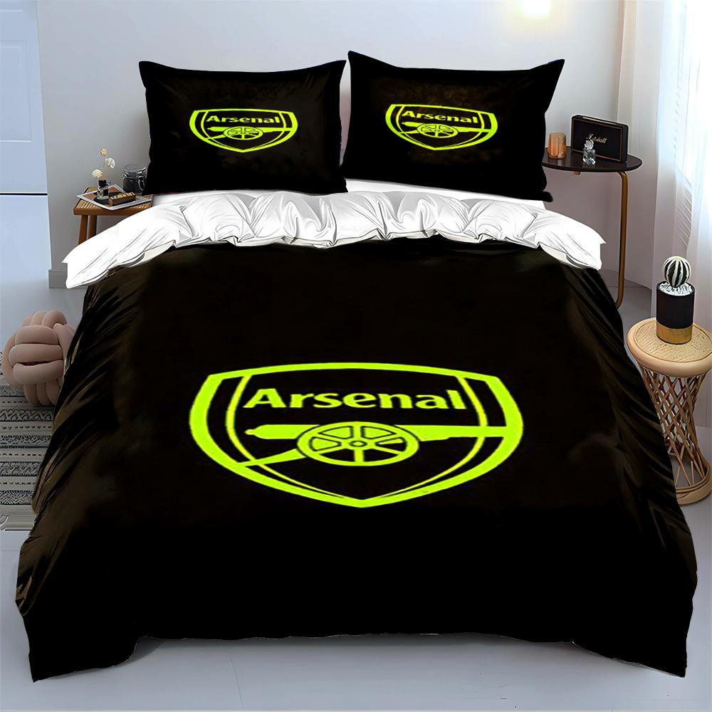 Arsenal Logo Bedding Set Bedding set (1 duvet cover, 2 pillowcases, duvet not included)