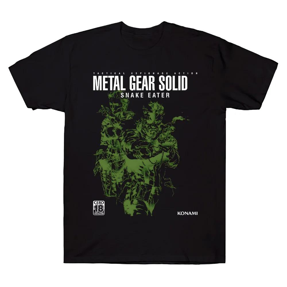 

Летняя мода 2026 Игровая футболка с креативным дизайном Metal Gear Solid Змея и Босс Графическая футболка Из чистого хлопка Высококачественная Унисекс Оверсайз 4XL