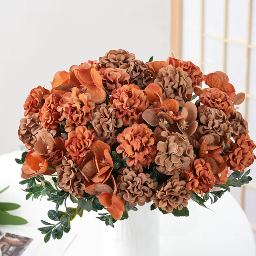 Konstblommor Hortensia Brudbukett Tillbehör Reaförsäljning Festival Krans Scrapbooking Gård Hem Bröllop Dekoration Diy Present