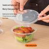 Disposable Round Clear Plastic Food Containers with Lids